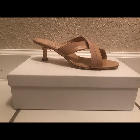 Manolo Blahnik Crisscross Sandals. - Picture 2 of 5